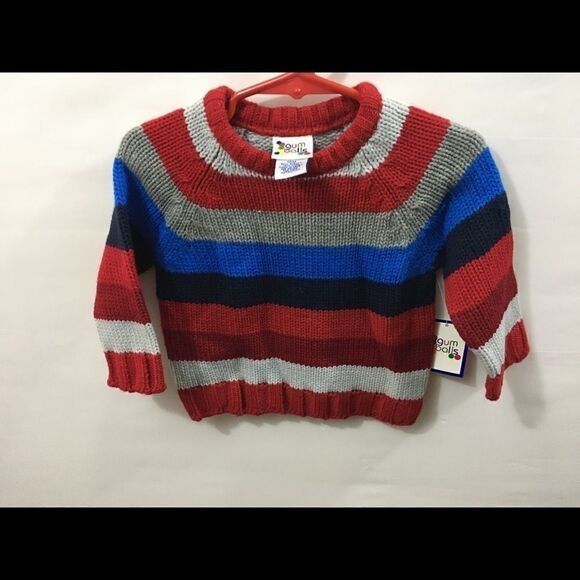 Gum Balls Other - Boys Striped Sweater wide  inches 18 , 24 mo NWT